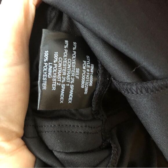 CRYSTAL DOLLS Womens Black Embellished Zippered Floral Cocktail Dress - Picture 11 of 11